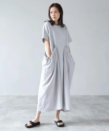 HERENCIA / Side drawcord pocket dress